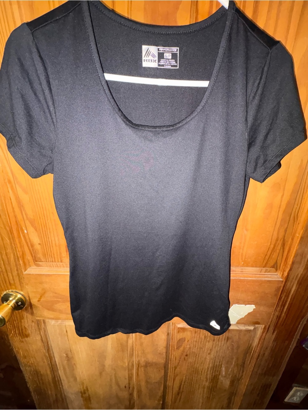 Reebok Women's Black Short Sleeve Scoop Neck Tee